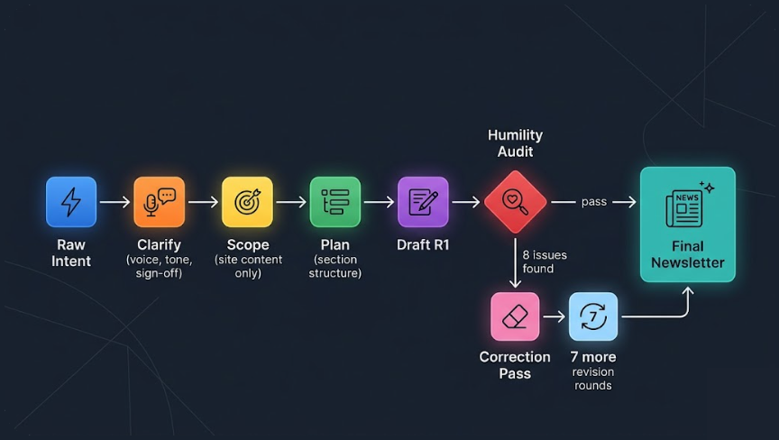 The 5PP alignment process applied to newsletter creation